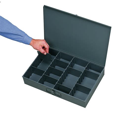 Durham steel scoop compartment box